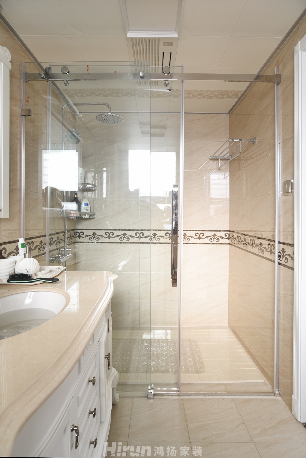 公園世家160㎡歐美香頌四居室 裝修案例效果圖-30