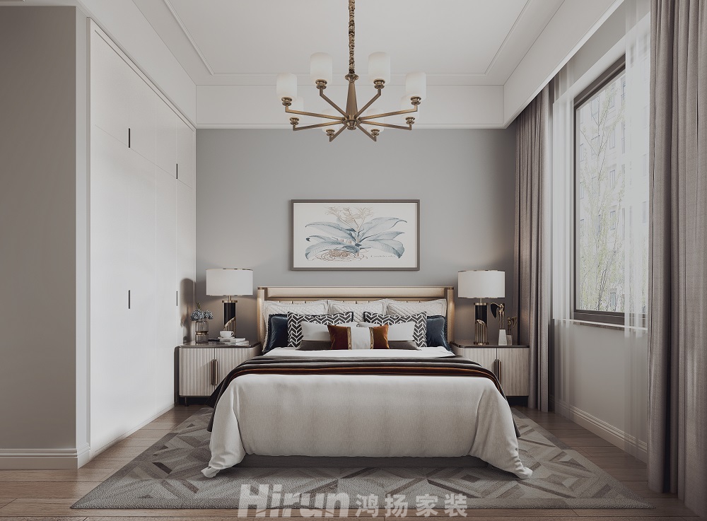 景秀家園145㎡輕歐簡美四居室 裝修案例效果圖-5