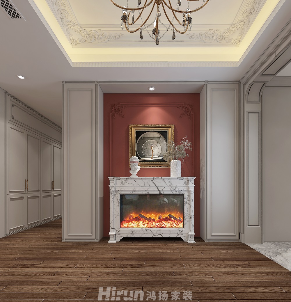 晉合湘水灣180㎡新裝飾主義大平層 裝修案例效果圖-入戶