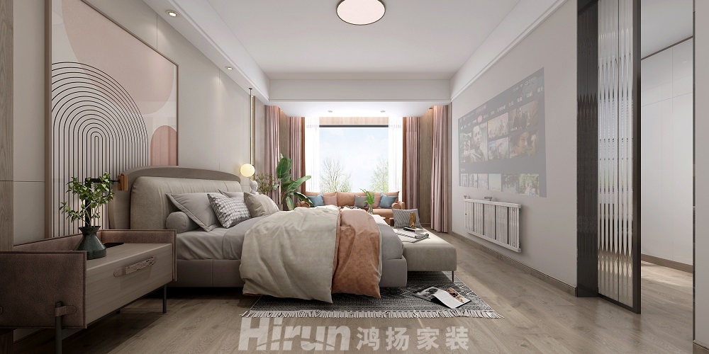 融創(chuàng)提香藍岸200㎡北歐之光復式 裝修案例效果圖-10