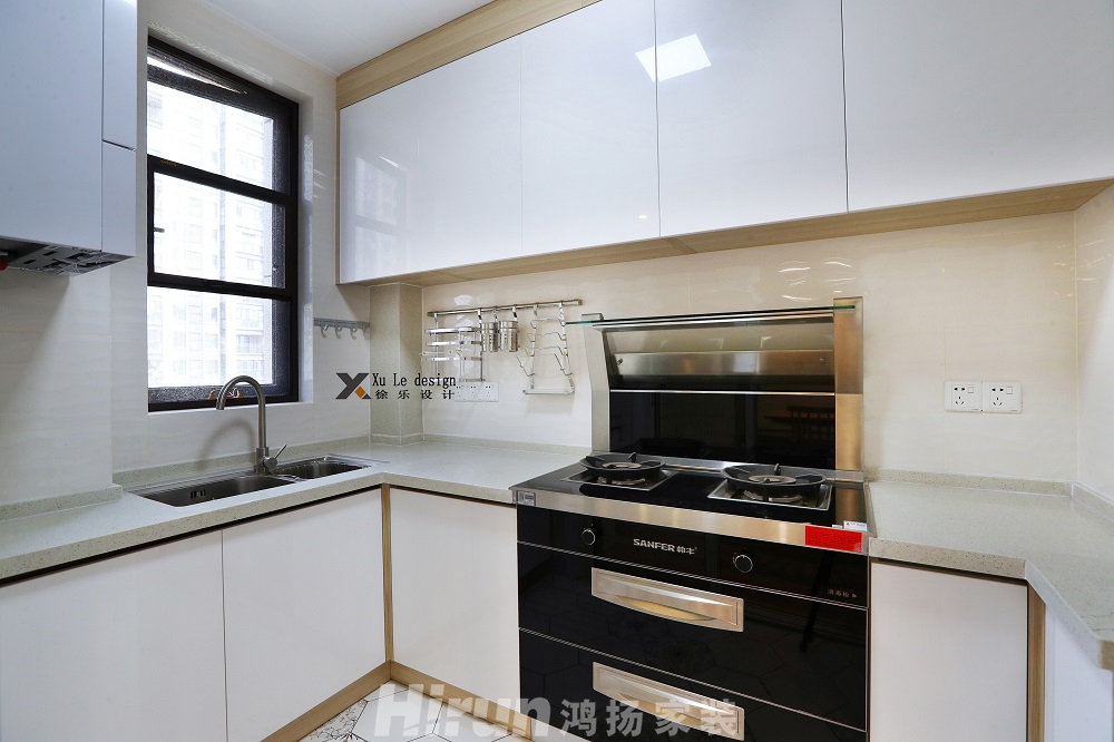 漢口城市廣場115㎡北歐之光三居室 裝修案例效果圖-LJX_2932-