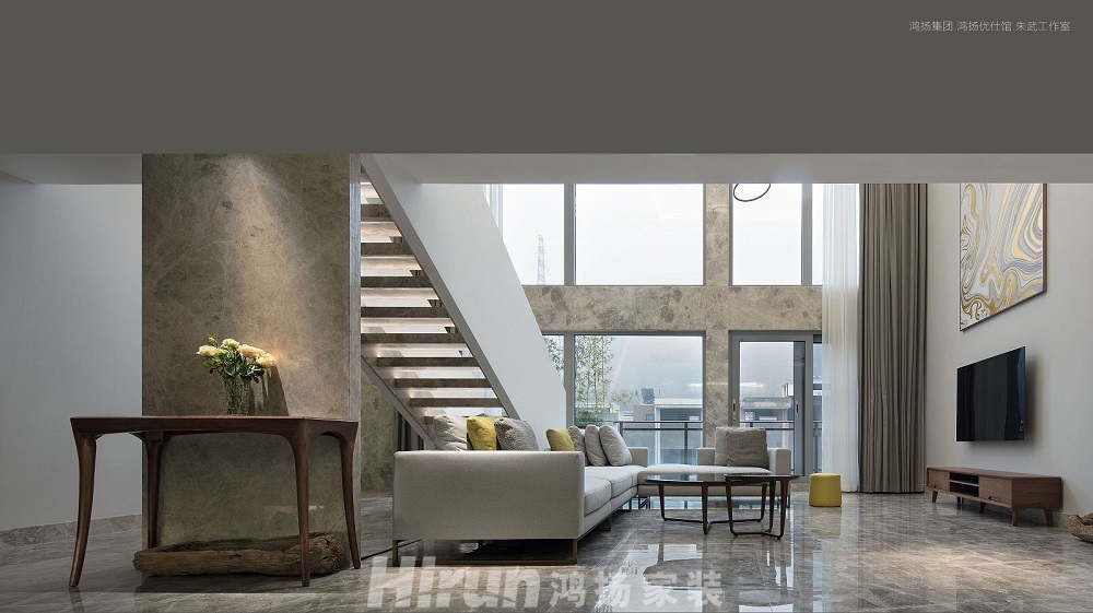 云頂梅溪湖280㎡雅致現(xiàn)代復式 裝修案例效果圖-K132376343014212