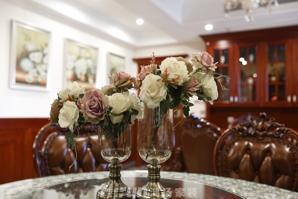 公園世家160㎡歐美香頌四居室 裝修案例效果圖-16