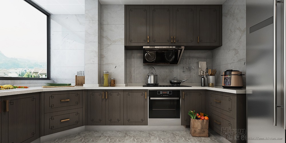 聯(lián)誼麗景灣160㎡復(fù)合寫意四居室 裝修案例效果圖-5