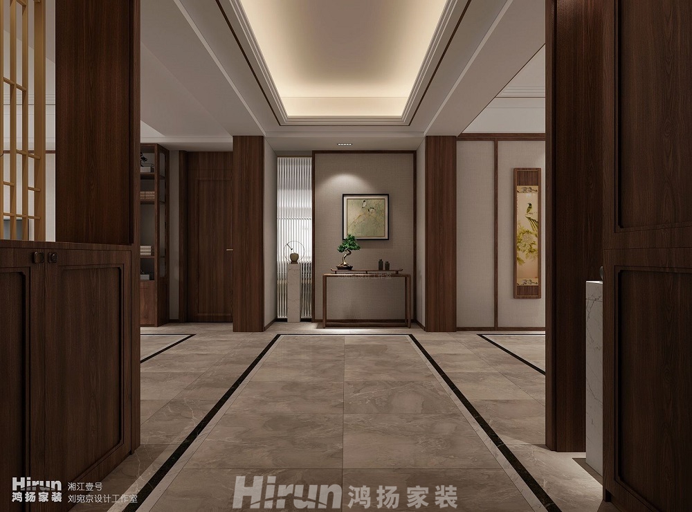 湘江壹號260㎡復合寫意大平層 裝修案例效果圖-B132393375041156