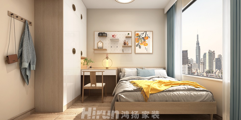 中房天璽灣110㎡意境東方三居室 裝修案例效果圖-5