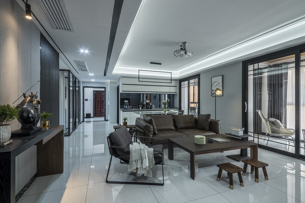 香江水岸新城150㎡雅致現(xiàn)代四居室 裝修案例效果圖-20 - 副本