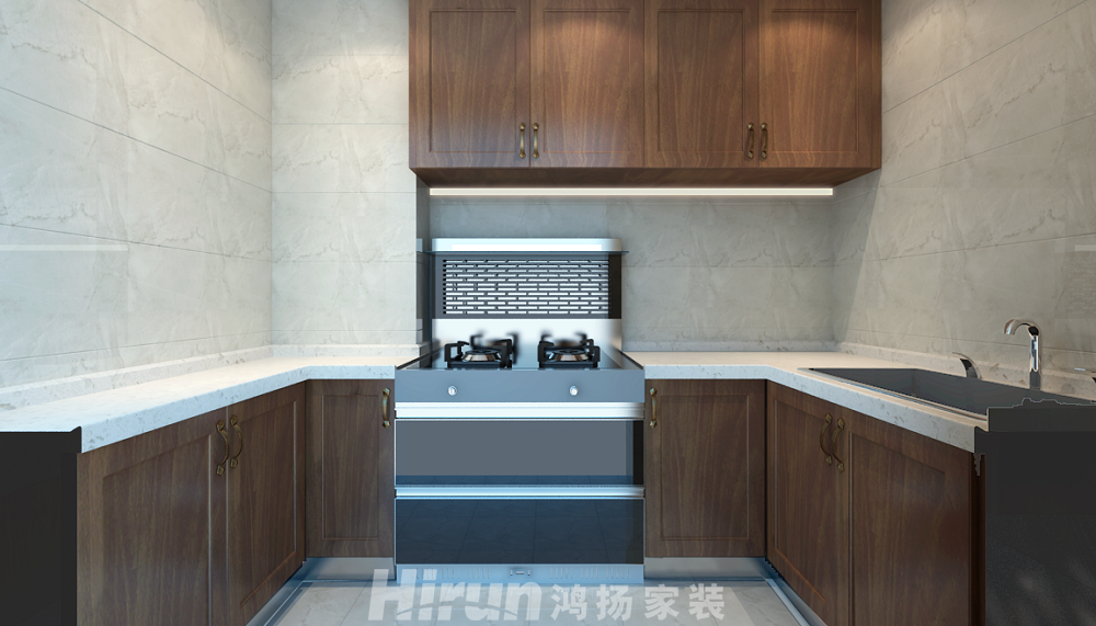 喜盈門范城140㎡寫(xiě)意木構(gòu)四居室 裝修案例效果圖-9