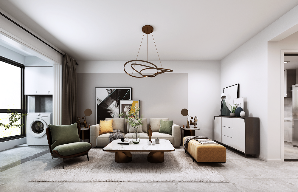 九龍灣92㎡雅致現代二居室 裝修案例效果圖-9d3a2df8d1e99e083875b0925570325