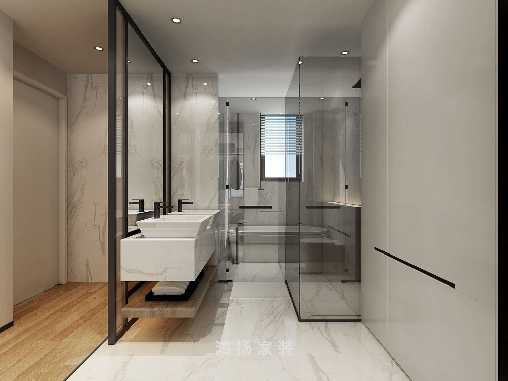 衡州府260㎡雅致現代大平層 裝修案例效果圖-8