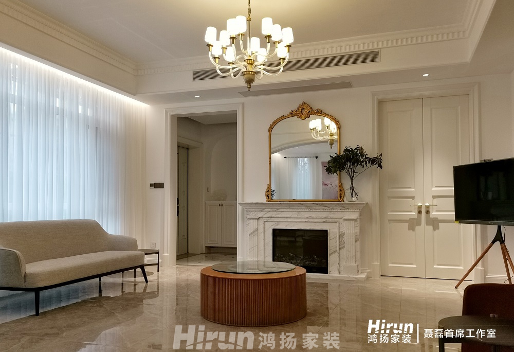 五礦萬境水岸500㎡輕歐簡美別墅 裝修案例效果圖-6