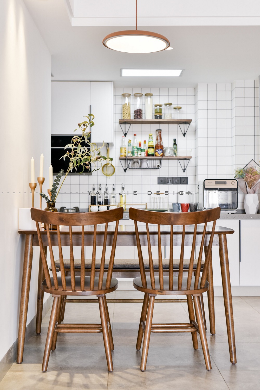 佳兆業(yè)88㎡北歐之光二居室 裝修案例效果圖-4