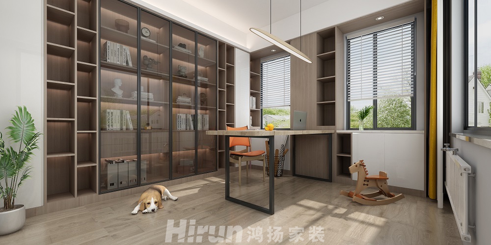 融創(chuàng)提香藍岸200㎡北歐之光復式 裝修案例效果圖-12