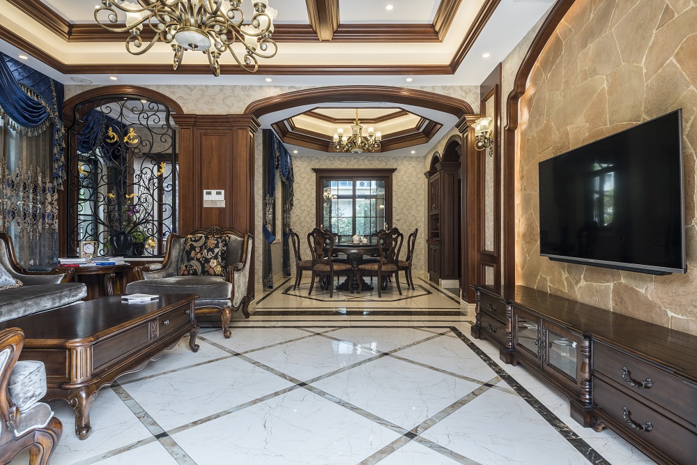 耀江花園220㎡歐美香頌大平層 裝修案例效果圖-18