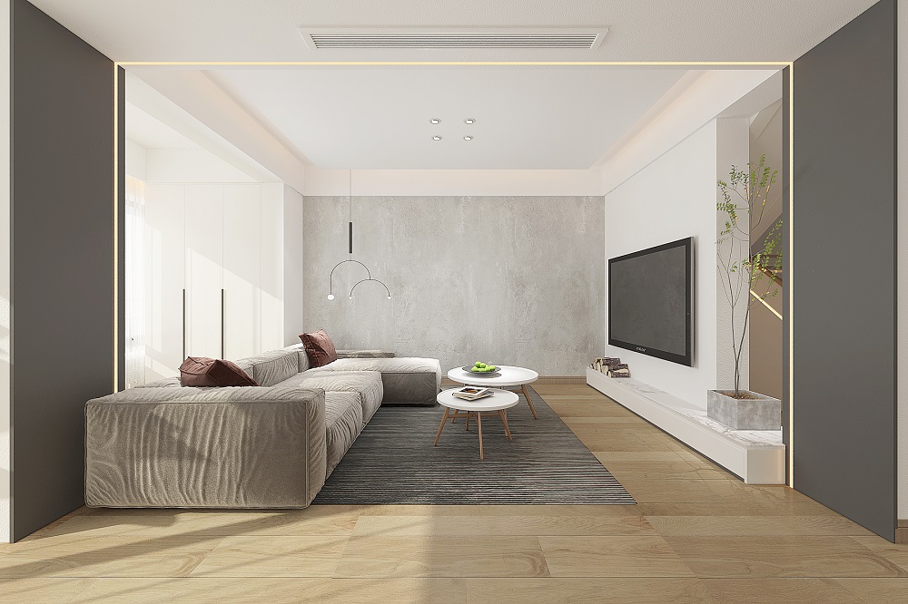 當代上品灣160㎡北歐之光四居室 裝修案例效果圖-01