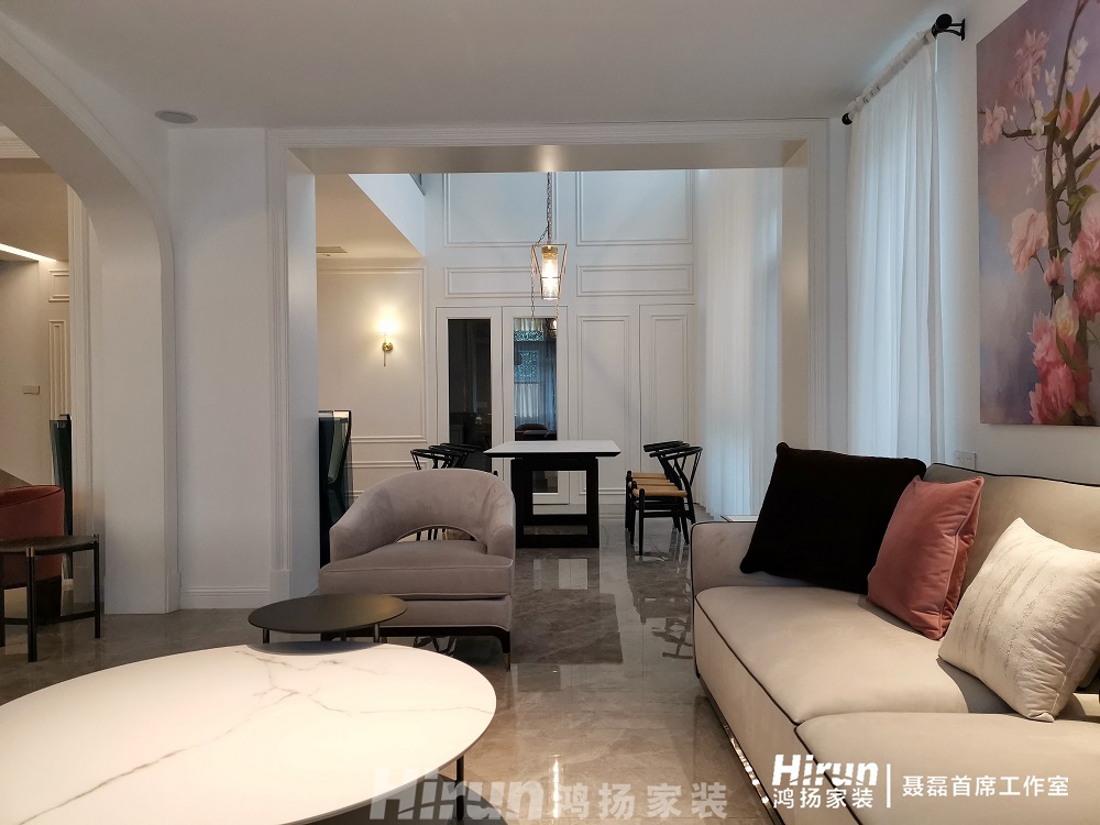 五礦萬境水岸500㎡輕歐簡美別墅 裝修案例效果圖-3