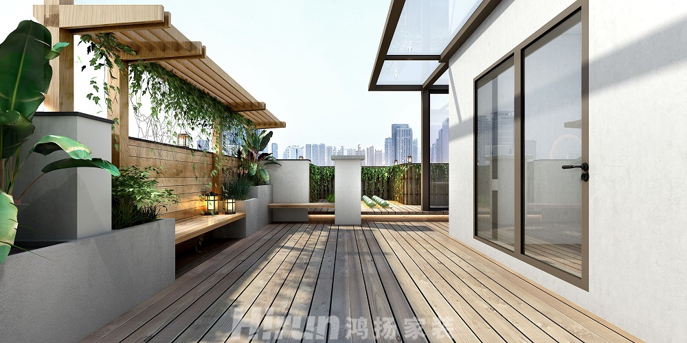 當(dāng)代上品灣320㎡復(fù)合寫意疊墅 裝修案例效果圖-16