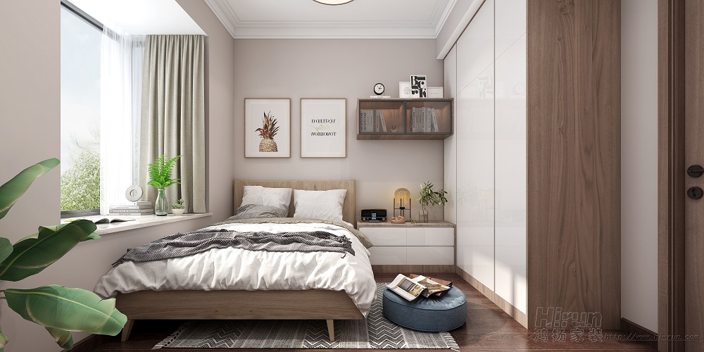 綠地145㎡雅致現代四居室 裝修案例效果圖-7