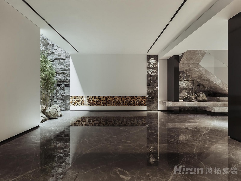 明昇壹城300㎡雅致現(xiàn)代別墅 裝修案例效果圖-8132393394046978