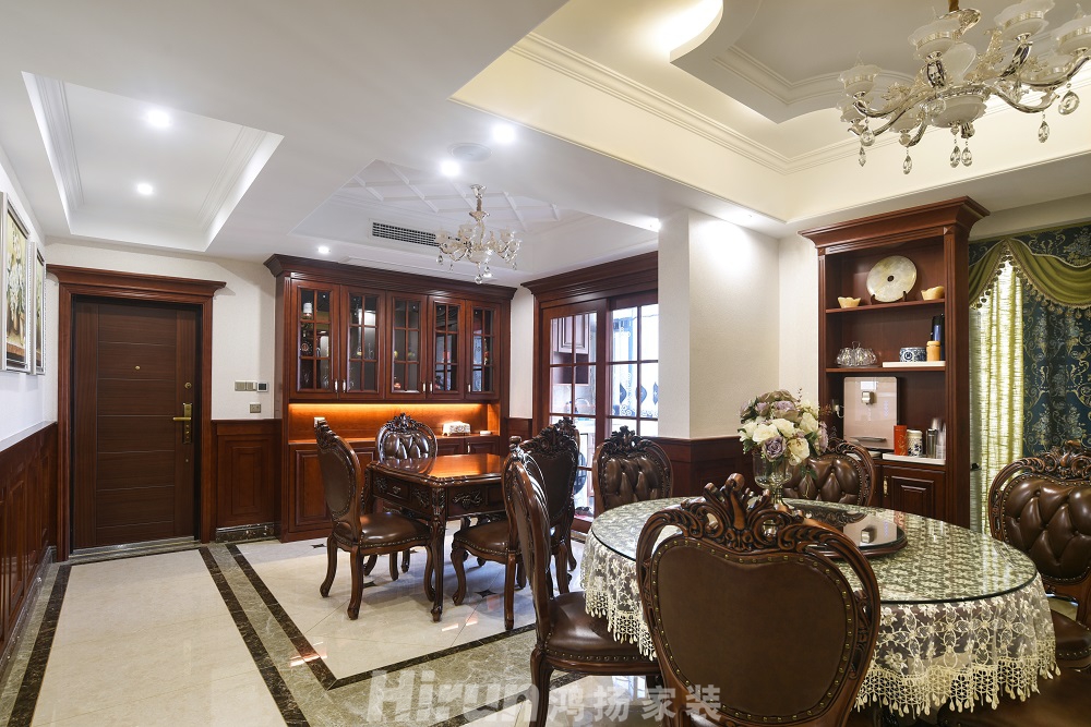 公園世家160㎡歐美香頌四居室 裝修案例效果圖-10副本