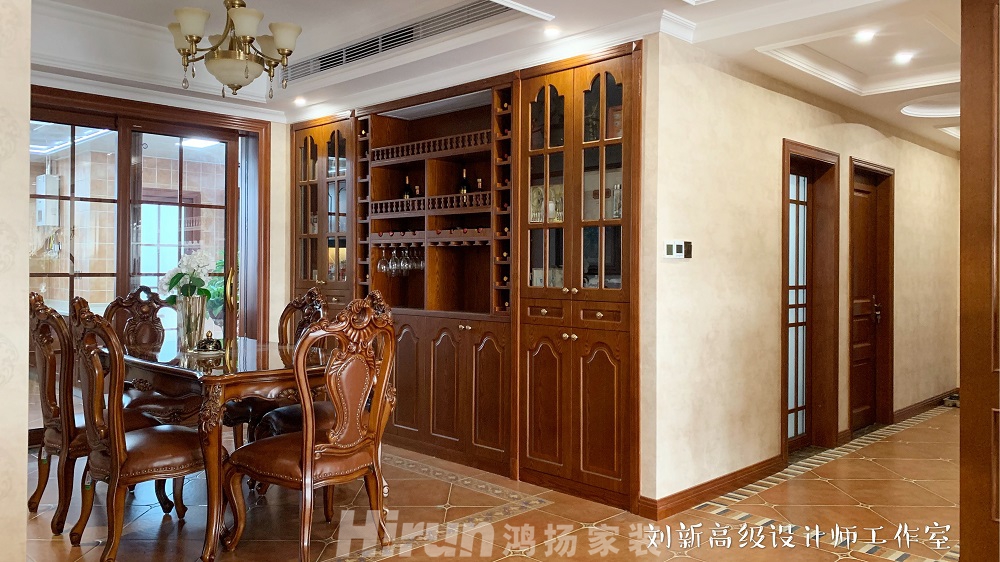 和泰家園160㎡歐美香頌四居室 裝修案例效果圖-8