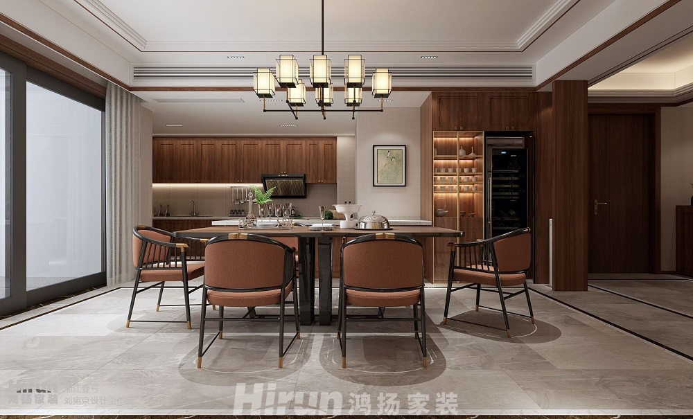 湘江壹號260㎡復合寫意大平層 裝修案例效果圖-8132393375052454