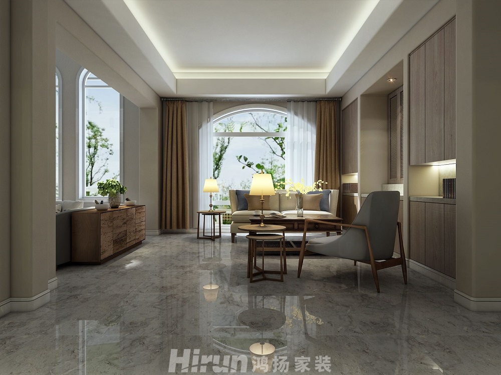 青竹園260㎡雅致現代別墅 裝修案例效果圖-O132376365605618
