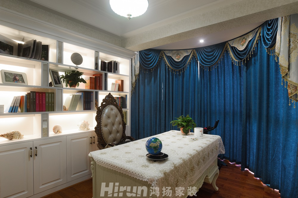 公園世家160㎡歐美香頌四居室 裝修案例效果圖-25