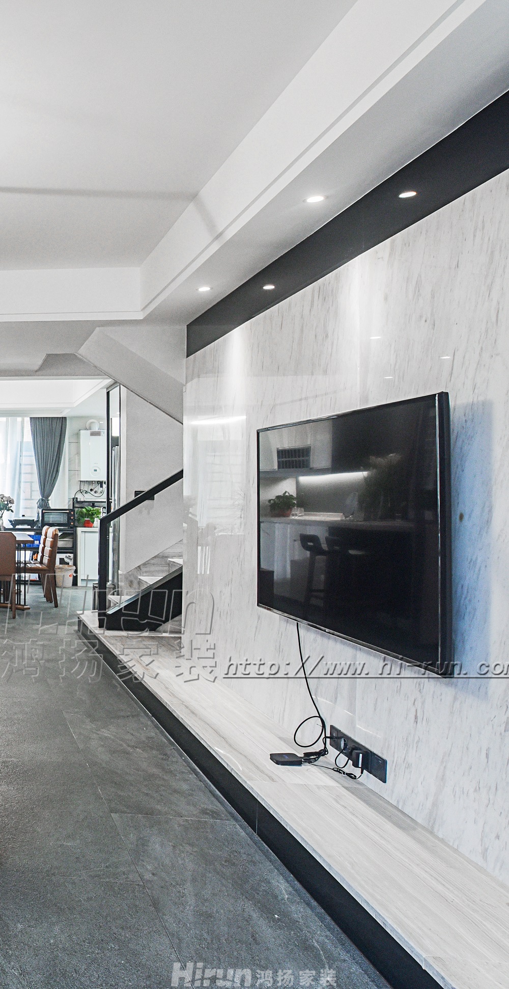 云升東方大院240㎡雅致現代復式 裝修案例效果圖-8