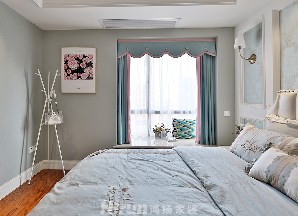 華晨山水州城89㎡輕歐簡(jiǎn)美二居室 裝修案例效果圖-KO7A7880