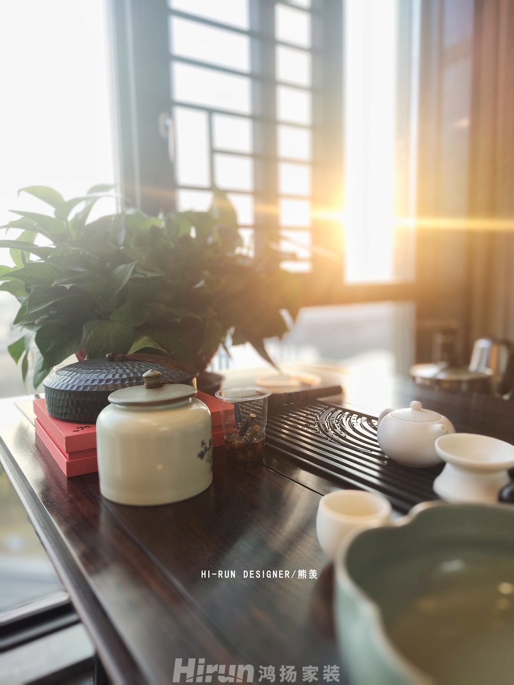 星美新外灘348㎡復(fù)合寫意別墅 裝修案例效果圖-茶臺