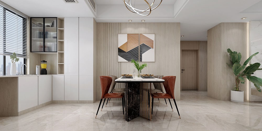 中泰財富湘江90㎡北歐之光二居室 裝修案例效果圖-5