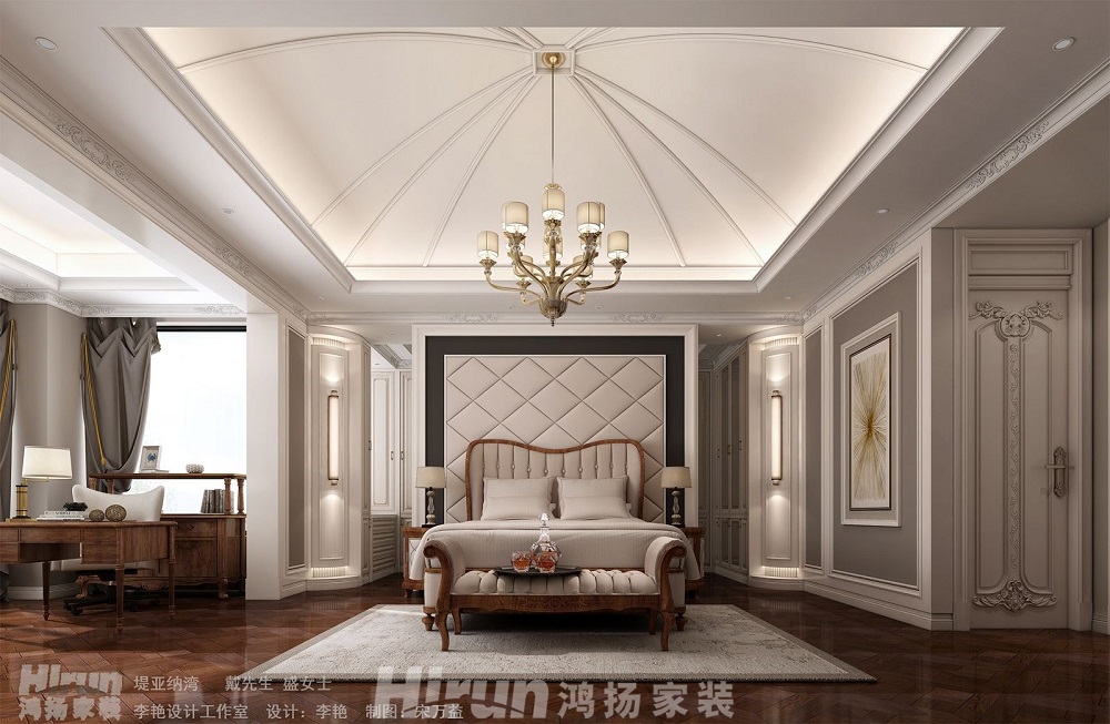 深業堤亞納灣500㎡歐美香頌別墅 裝修案例效果圖-Q132394236226740