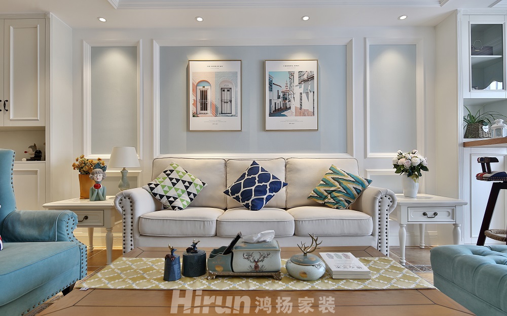 華晨山水州城89㎡輕歐簡(jiǎn)美二居室 裝修案例效果圖-KO7A7861