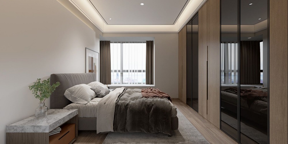 銀泰紅城130㎡北歐之光四居室 裝修案例效果圖-4