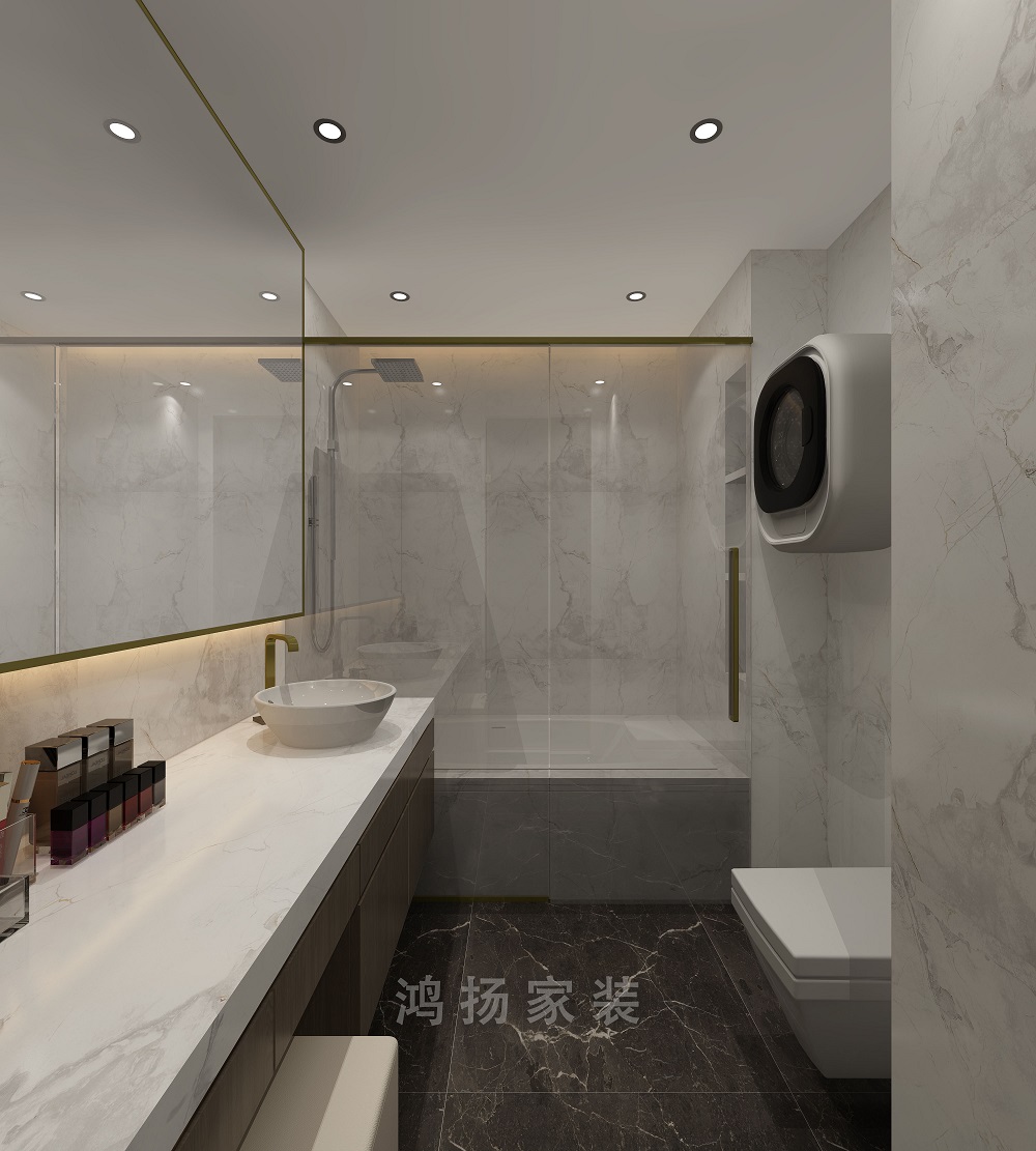 北辰定江洋220㎡雅致現代大平層 裝修案例效果圖-5