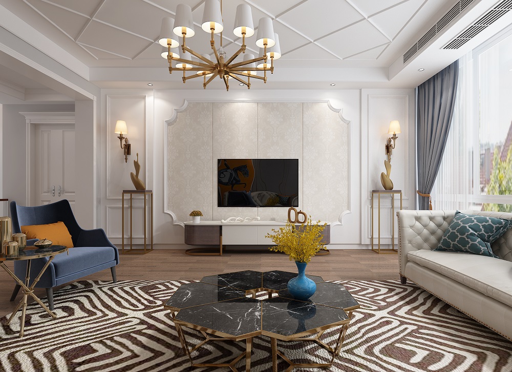 麗水山莊450㎡復合寫意別墅 裝修案例效果圖-22