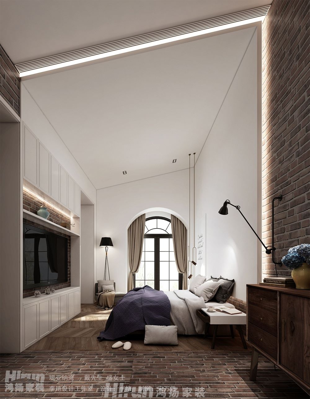 深業堤亞納灣500㎡歐美香頌別墅 裝修案例效果圖-I132394236322887