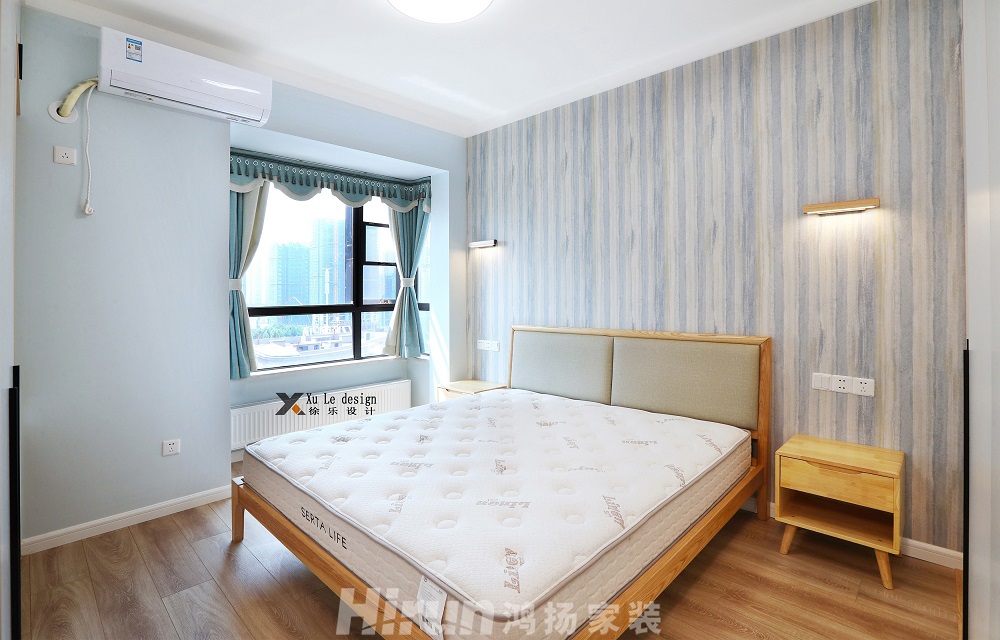 漢口城市廣場115㎡北歐之光三居室 裝修案例效果圖-LJX_2908-
