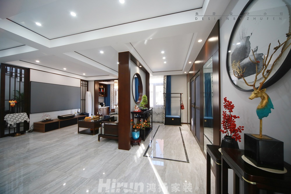 碧波山莊350㎡復合寫意別墅 裝修案例效果圖-IMG_7049A