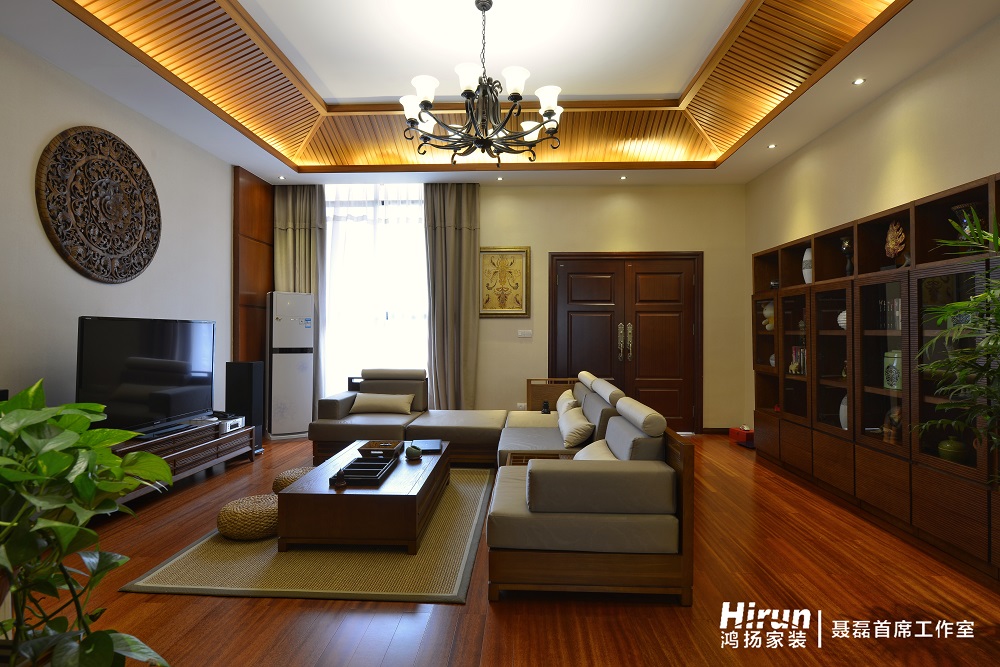 湖南婁底仙女峰別墅400㎡異域風情別墅 裝修案例效果圖-04