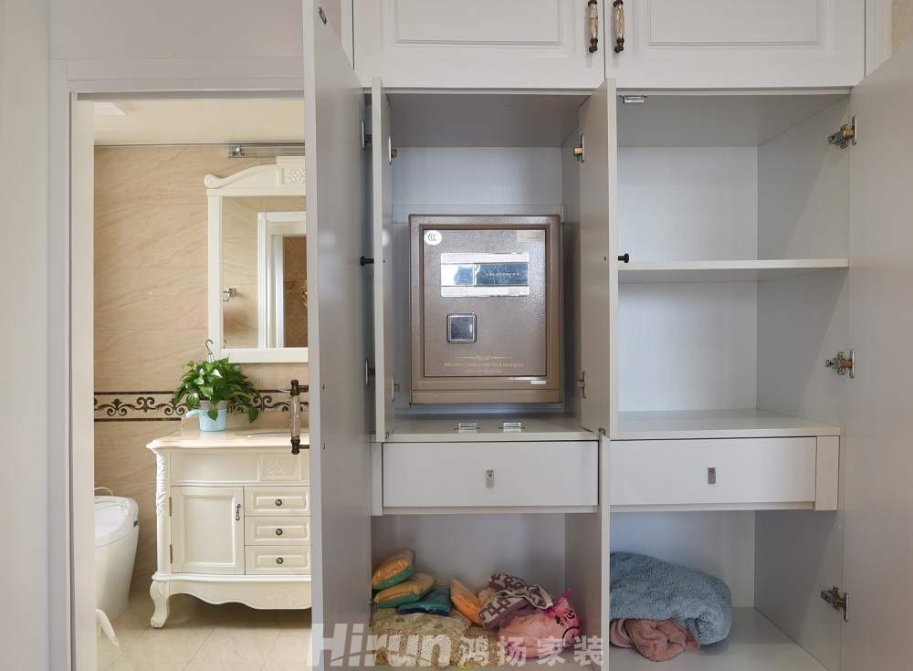 公園世家160㎡歐美香頌四居室 裝修案例效果圖-29