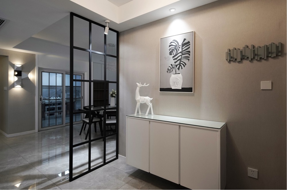 匯通國際160㎡雅致現代四居室 裝修案例效果圖-3