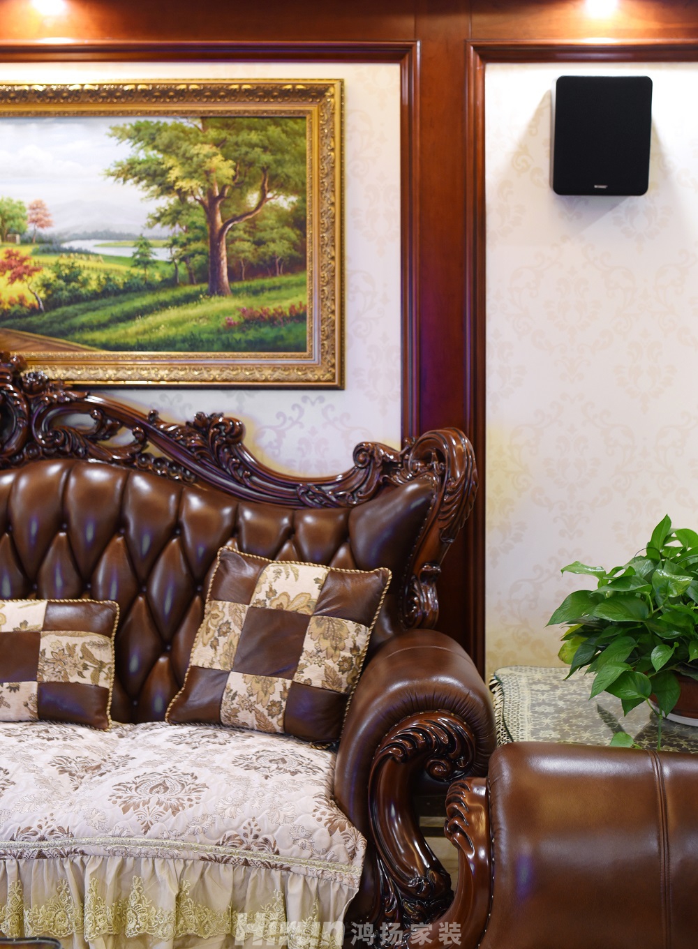 公園世家160㎡歐美香頌四居室 裝修案例效果圖-22