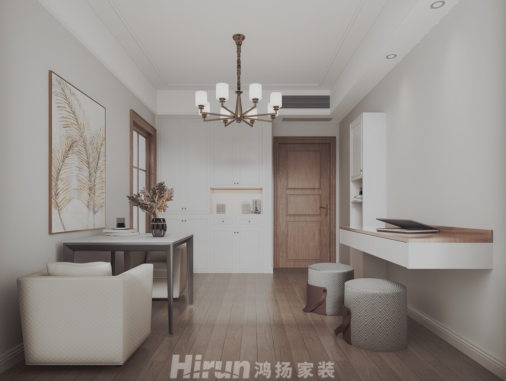 景秀家園145㎡輕歐簡美四居室 裝修案例效果圖-7