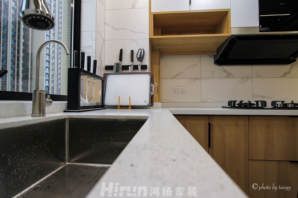 天元廣場110㎡北歐之光三居室 裝修案例效果圖-8