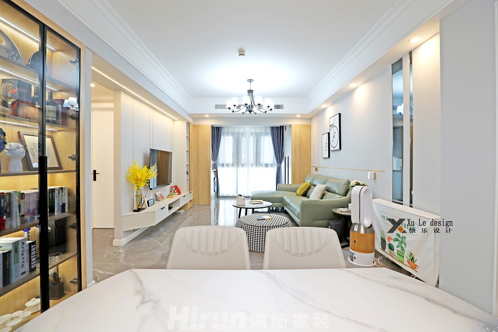 金沙泊岸100㎡北歐之光三居室 裝修案例實景圖-LJX_2045