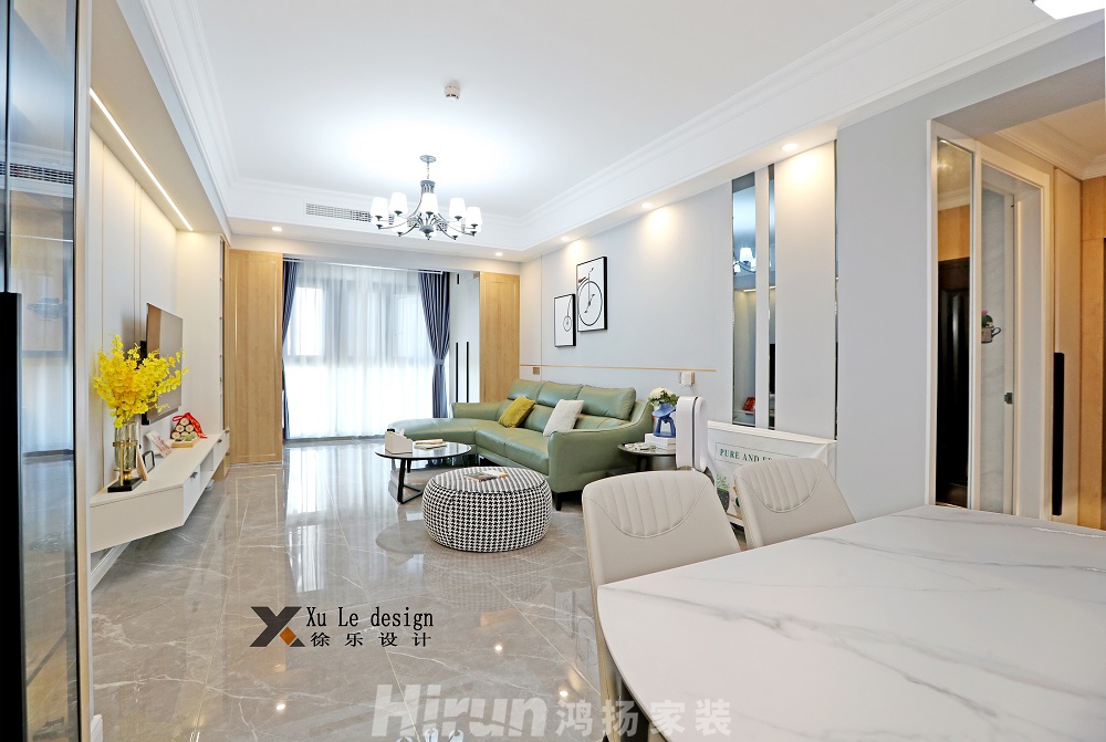 金沙泊岸100㎡北歐之光三居室 裝修案例實景圖-LJX_2041