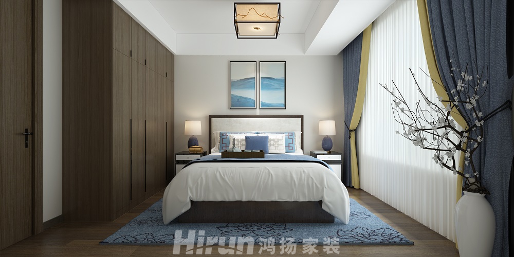 善建人家165㎡復(fù)合寫意四居室 裝修案例效果圖-子女房1