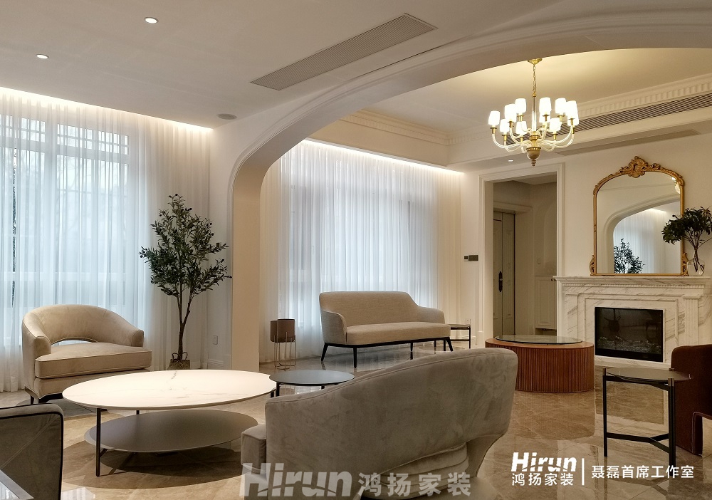 五礦萬境水岸500㎡輕歐簡美別墅 裝修案例效果圖-5